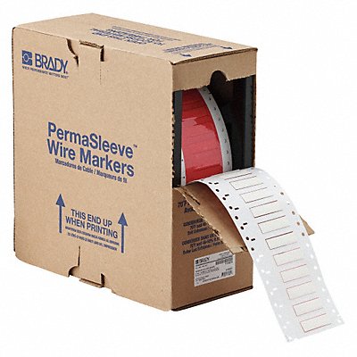 BRADY HX250150WT Wire Marker Wire Sleeve PermaSleeve(R)