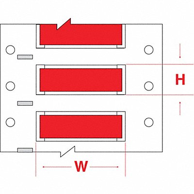 BRADY PS0942RDS Wire Marker Wire Sleeve PermaSleeve(R)