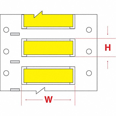 BRADY HX7502YLS Wire Marker Wire Sleeve PermaSleeve(R)