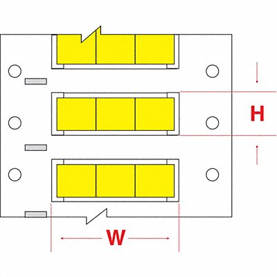BRADY HX1252YL3 Wire Marker Wire Sleeve PermaSleeve(R)