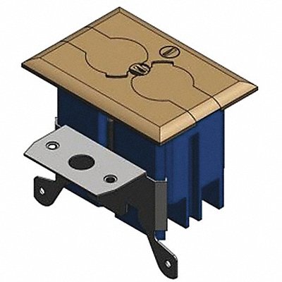 CARLON B121BFBB Floor Box NM Residential 1 Gang