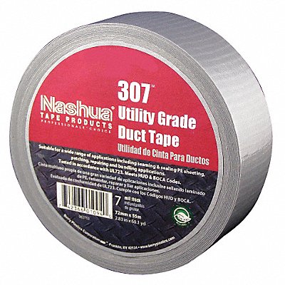 NASHUA 307 Duct Tape Grey 2 7/8 in x 60 yd 7 mil