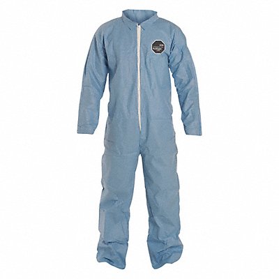 DUPONT TM120SBUXL002500 G7268 Coveralls XL Blue ProShield 6 SFR PK25