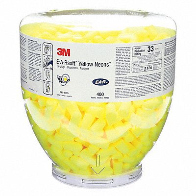 3M 3GY5045JW40 Ear Plug Dispensing System Yellow 33dB