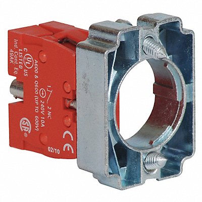DAYTON 30G081 Contact Block Red 1NC 22 mm