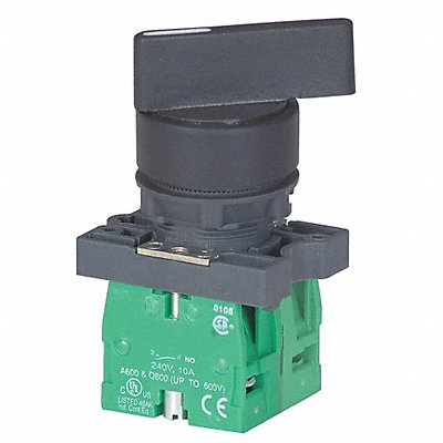 DAYTON 30G262 Selector Switch Non Illuminated 3 Pos 22 mm