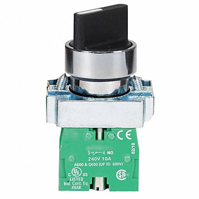 DAYTON 30G265 Selector Switch Non Illuminated 2 Pos 22 mm