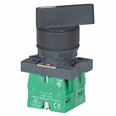 DAYTON 30G274 Selector Switch Non Illuminated 3 Pos 22 mm