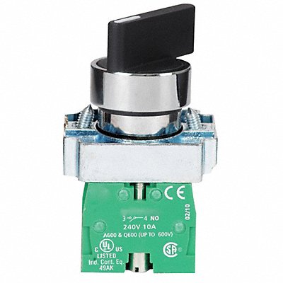 DAYTON 30G275 Selector Switch Non Illuminated 3 Pos 22 mm