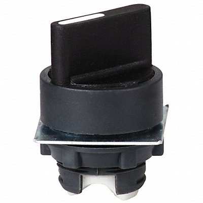 DAYTON 30G280 Short Handle Selector Switch Black 2Pos 22mm