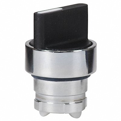 DAYTON 30G282 Short Handle Selector Switch Black 3Pos 22mm