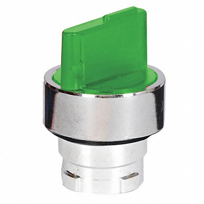 DAYTON 30G289 Short Hand Select Switch Illum Grn 2Pos 22mm
