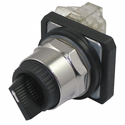 DAYTON 30G296 Selector Switch Non Illuminated 2Pos 30mm Black