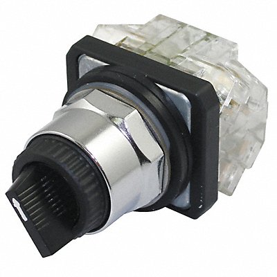 DAYTON 30G298 Selector Switch Non Illuminated 2Pos 30mm Black