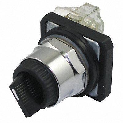 DAYTON 30G299 Selector Switch Non Illuminated 2Pos 30mm Black