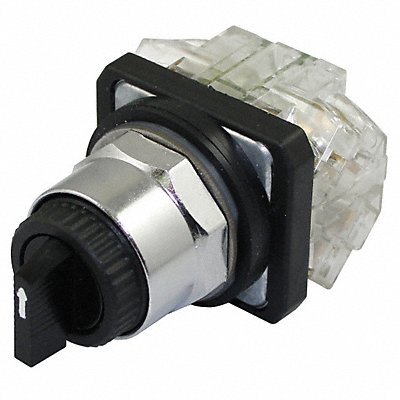 DAYTON 30G302 Selector Switch Non Illuminated 3Pos 30mm Black