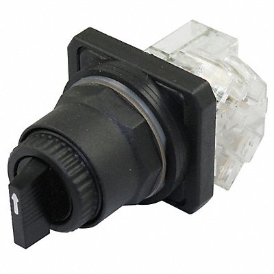 DAYTON 30G304 Selector Switch Non Illuminated 3Pos 30mm Black