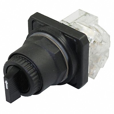 DAYTON 30G306 Selector Switch Non Illuminated 3Pos 30mm Black
