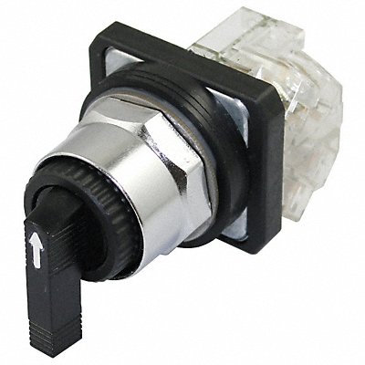 DAYTON 30G312 Selector Switch Non Illuminated 3Pos 30mm Black