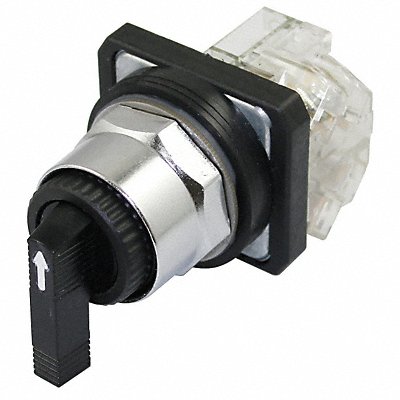DAYTON 30G314 Selector Switch Non Illuminated 3Pos 30mm Black