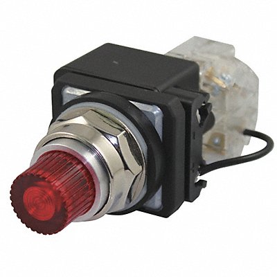 DAYTON 30G423 H6736 Pilot Light Red 30mm LED