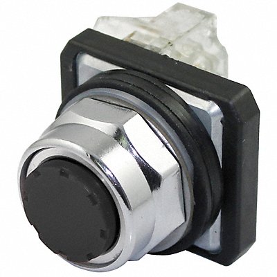 DAYTON 30G432 H7067 ExtendPushButtnOp Non Illuminated Blk 1NO/1NC