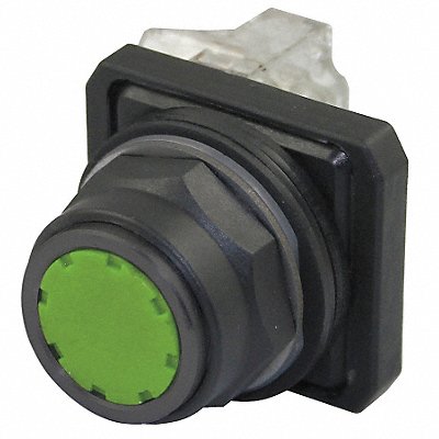 DAYTON 30G441 H7071 Flush Push Button Operator Non Illuminated Grn 1NO/1NC