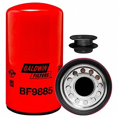 BALDWIN FILTERS BF9885 Fuel Spin On 8-27/32x4-23/32x8-27/32 In