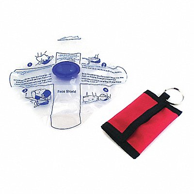 MEDSOURCE MS21105 CPR Faceshield Small Red