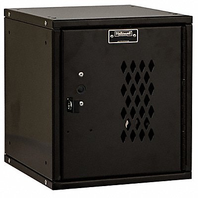 HALLOWELL HC1212121DPME K7523 Locker 1x1Locker Blk 12.7 x11.25 x12 Unassembled