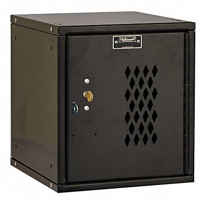 HALLOWELL HC1212121DPKME K7526 Locker 1x1Locker Blk 12.7 x11.25 x12 Unassembled