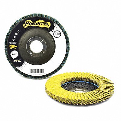 ARC ABRASIVES 7110824FF Flap Disc 4 1/2 in Dia 7/8 in Arbor