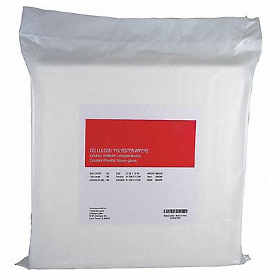 GRAINGER 30N524 Dry Wipe 12 x 12 White