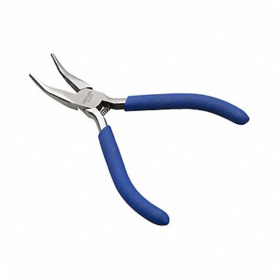 WESTWARD 30PA98 Bent Long Nose Plier 5 L Serrated