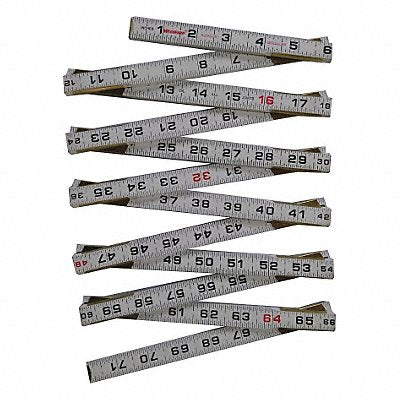 WESTWARD 30PC16 Modular Mason Folding Rule 72 in.