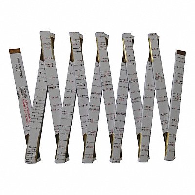 WESTWARD 30PC17 Brick Mason Folding Rule 72 in Standard