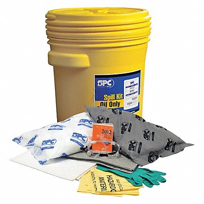 BRADY SPC ABSORBENTS SKMA20 Spill Kit Universal Yellow