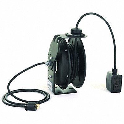 KH INDUSTRIES RTBB3LB1GB520J12K Cord Reel 50ft 12 AWG GFCI 120VAC