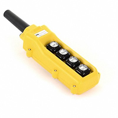 KH INDUSTRIES CPH04D1D000A Pendant Control Station DeadEnd 4Buttn Ylw