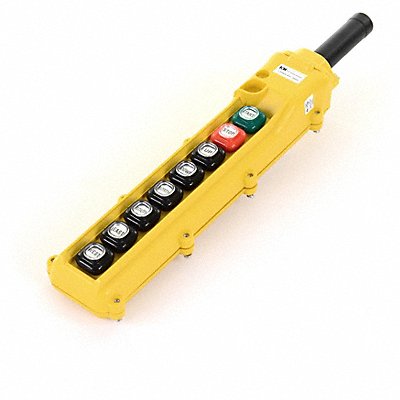 KH INDUSTRIES CPH08A3D000A Pendant Control Station DeadEnd 8Buttn Ylw