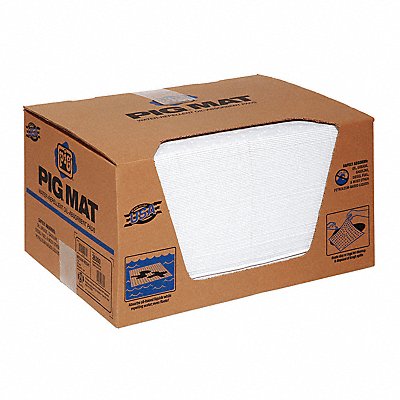 PIG 26300 Absorb Pad Oil-Based Liquids White PK100