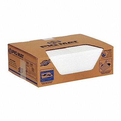 PIG 26100 Absorb Pad Oil-Based Liquids White PK100