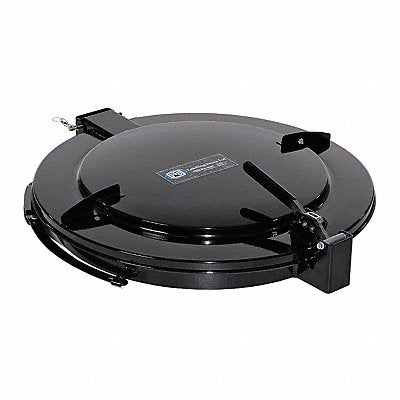PIG DRM1111BK OutdoorLatchingDrumLid Black Steel 55gal