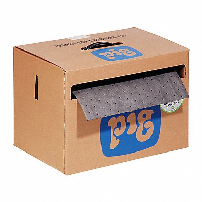 PIG MAT140 Absorbent Roll Universal Grey 75 ft.L