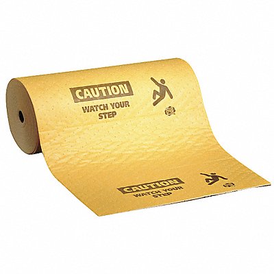 PIG MAT607581 Absorbent Roll Universal Yellow 75 ft.L