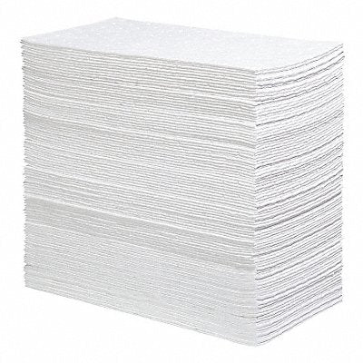 PIG MAT496 Absorb Pad Oil-Based Liquids White PK100