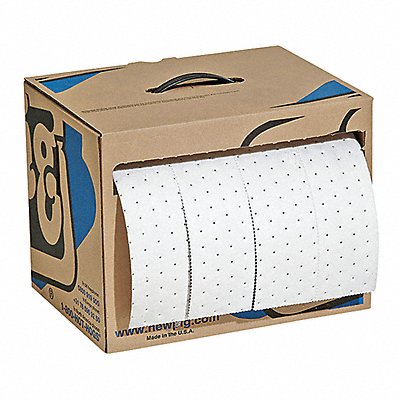 PIG MAT442 Absorbent Roll Oil-Based Liquids White