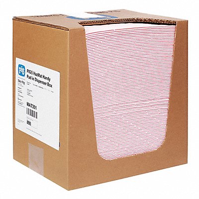 PIG MAT351 Absorbent Pad Chem/Hazmat Pink PK100