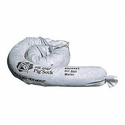 PIG SKM210 Absorb Sock Oil-Based Liquids 4ft L PK12