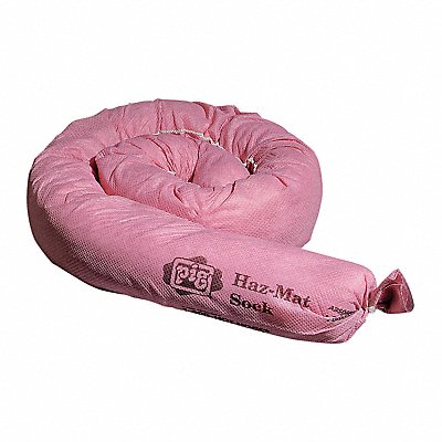 PIG 124CR Absorb Sock Chem/Hazmat 3ft 10 L PK12